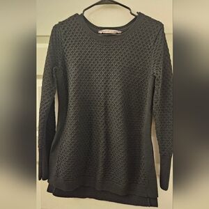 Athleta Black Textured Knit Sweater. Medium.